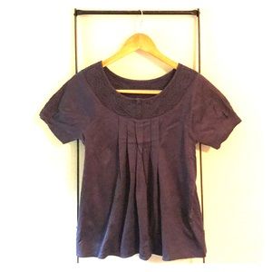 Anthropologie Blue Deletta Van Alen Top